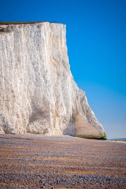Ünlü yedi kız kardeş beyaz kayalıklarla, sahil Sussex İngiltere - gezi fotoğrafçılığı