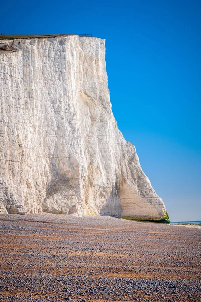Ünlü yedi kız kardeş beyaz kayalıklarla, sahil Sussex İngiltere - gezi fotoğrafçılığı