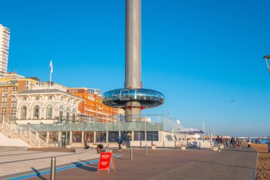 Brighton Beach - Brighton, İngiltere - 27 Şubat 2019 360i gözetleme kulesi