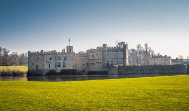 İngiltere - Kent, İngiltere - 27 Şubat 2019'ünlü Leeds Castle
