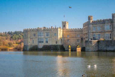 İngiltere - Kent, İngiltere - 27 Şubat 2019'ünlü Leeds Castle
