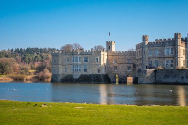 İngiltere - Kent, İngiltere - 27 Şubat 2019'ünlü Leeds Castle