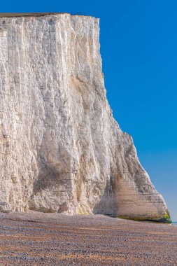 Ünlü yedi kız kardeş beyaz kayalıklarla, sahil Sussex İngiltere - gezi fotoğrafçılığı
