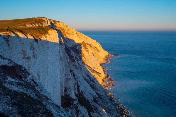 Διάσημα Επτά Αδελφές White Cliffs Κατά Της Ακτής Του Sussex — Φωτογραφία Αρχείου