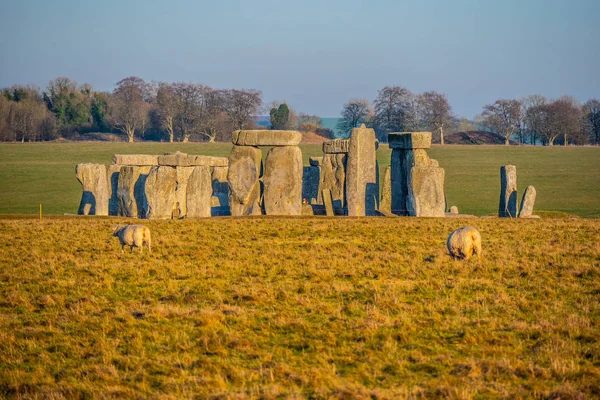 Stonehenge Inglaterra Marco Popular Fotografia Viagem — Fotografia de Stock
