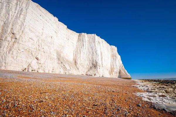 Famous Seven Sisters White Cliffs Coast Sussex England Travel Photography Stock Image