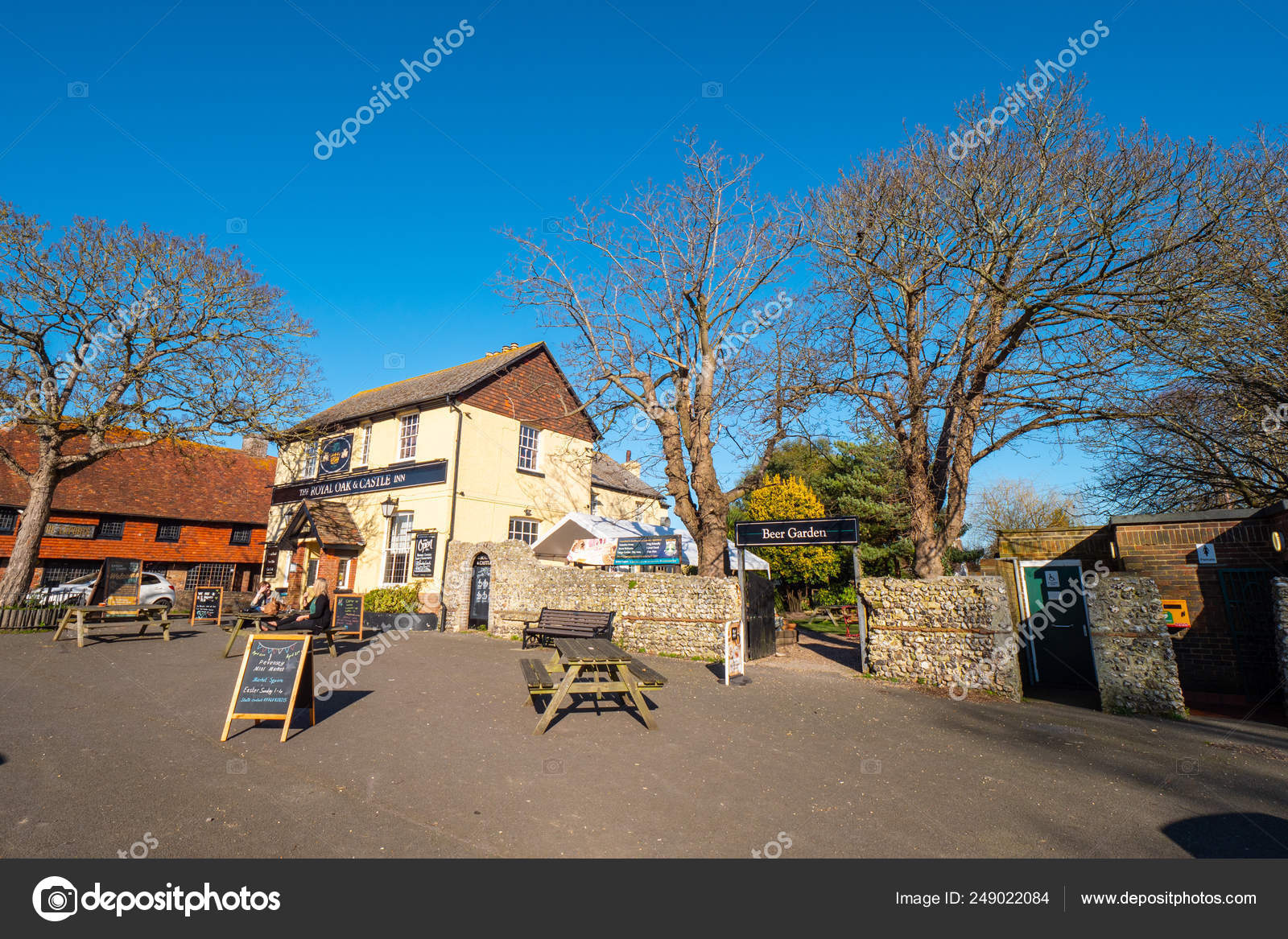 Beautiful English Pub Beer Garden Small Village Pevensey England