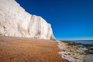 Beyaz kayalıklarla İngilizce Güney sahilinde - gezi fotoğrafçılığı