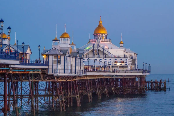 Masse Eastbourne Sur Côte Sud Angleterre Photographie Voyage — Photo