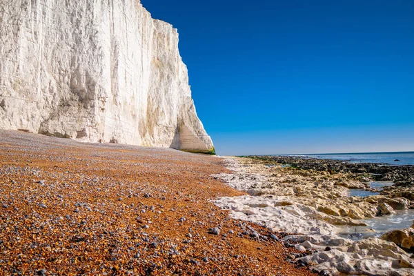 Famous Seven Sisters White Cliffs Coast Sussex England Travel Photography — Stock Photo, Image