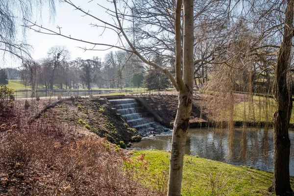 Schöne Gärten Von Leeds Schloss England Kent England Februar 2019 — Stockfoto