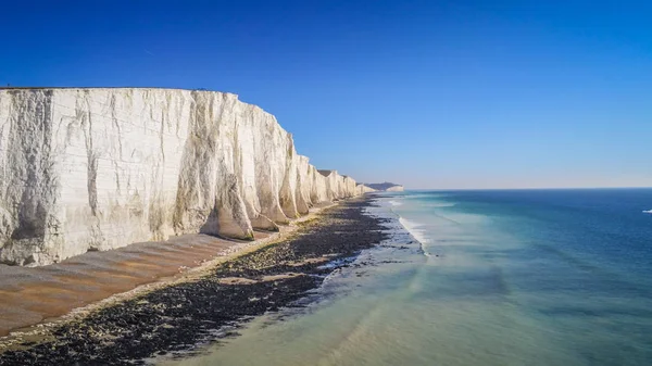 Cuckmere Haven Beach en Seven Sisters England — Foto de Stock