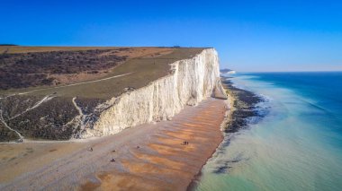 Cuckmere Haven Beach yedi kız kardeş İngiltere
