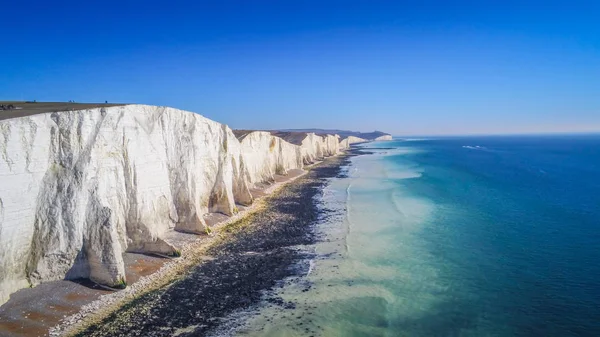 Cuckmere Haven Beach en Seven Sisters England — Foto de Stock