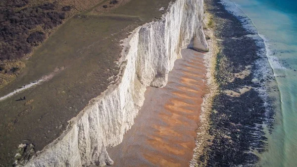 Cuckmere Haven Beach en Seven Sisters England — Foto de Stock