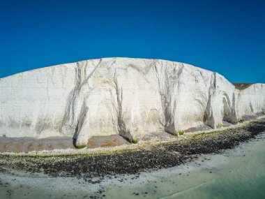 Havadan görünümü üzerinde yedi kız kardeş beyaz kayalıklarla Sussex İngiltere sahil