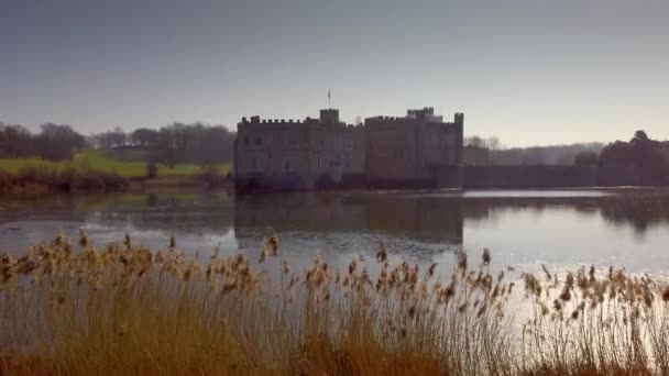 利兹城堡是英国著名的地标 — 图库视频影像