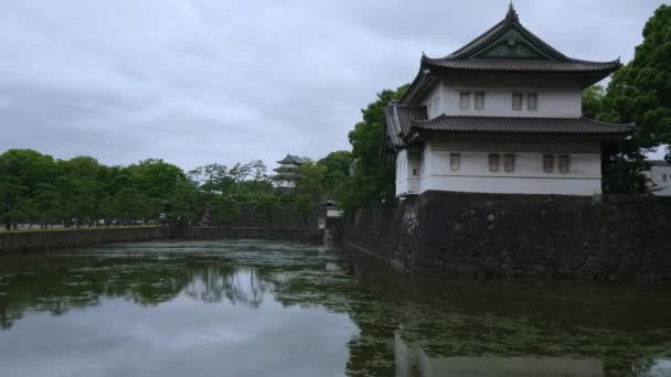 Парк імператорського палацу в Токіо — стокове відео