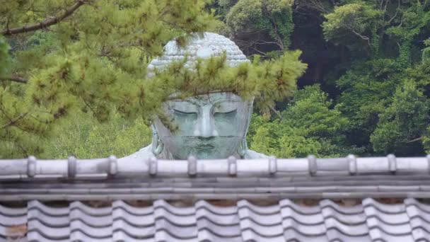 Beroemde tempel ingang van de grote Boeddha in Kamakura — Stockvideo