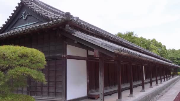 Os restos do Castelo de Edo em Tóquio Hyako nin bansho Guardhouse — Vídeo de Stock