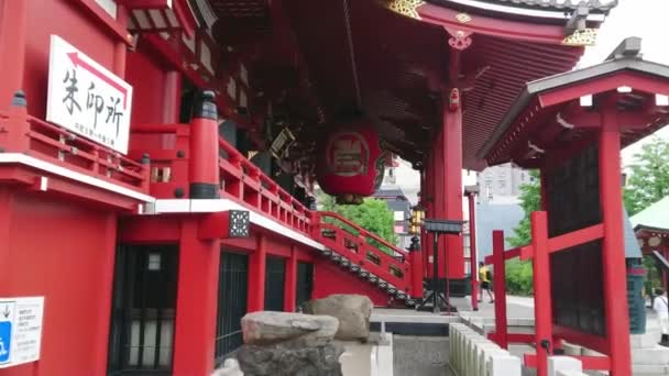 Templo Senso-Ji en Tokio - famoso Sensoji en Asakusa — Vídeos de Stock