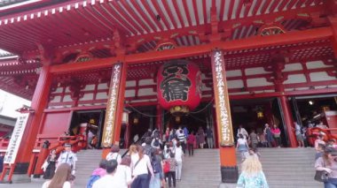 En ünlü Tapınağı Tokyo - tapınak Asakusa Senso-Ji - Tokyo, Japonya - 12 Haziran 2018