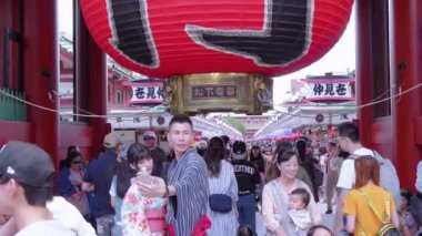 Senso-Ji Tapınağı Tokyo - ünlü içinde Asakusa Sensoji - Tokyo, Japonya - 12 Haziran 2018