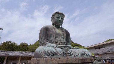 Ünlü büyük Buda Kamakura Daibutsu tapınak - Tokyo, Japonya - 12 Haziran 2018