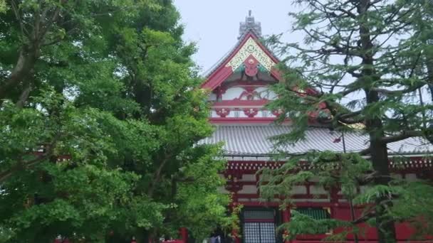 Mest kända templet i Tokyo - Senso-Ji templet i Asakusa — Stockvideo