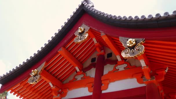 Храм Сэнсо Цзи в Токио - знаменитый храм Сэнсодзи в Асакусе — стоковое видео