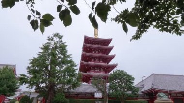 Tokyo - ünlü Sensoji Asakusa Senso-Ji Tapınağı