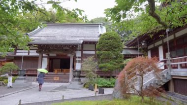 Geleneksel Japon ev Kamakura - Tokyo, Japonya - 17 Haziran 2018