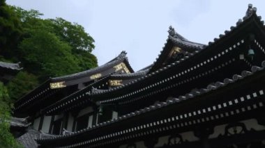 Kamakura 'daki Hase-Dera Tapınağının güzel çatıları