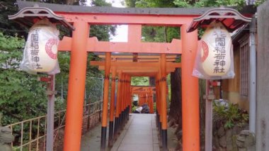 Kiyomizu Kannon türbe Ueno Park Tokyo - Tokyo, Japonya - 12 Haziran 2018