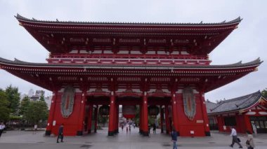 En ünlü Tapınağı Tokyo - tapınak Asakusa Senso-Ji - Tokyo, Japonya - 12 Haziran 2018