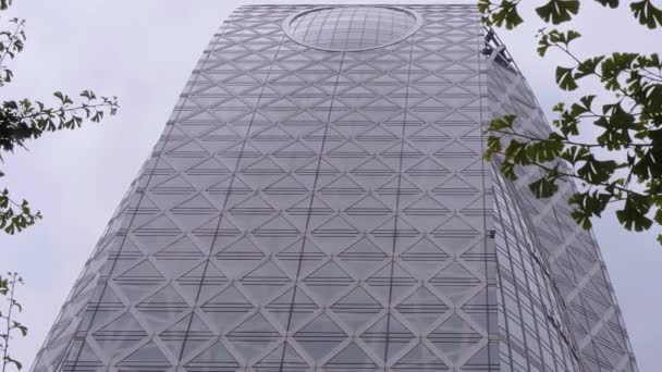 東京モード学園 - 有名な 2018 年 6 月 17 日 - 東京都区内建築物と呼ばれるコクーン タワー — ストック動画