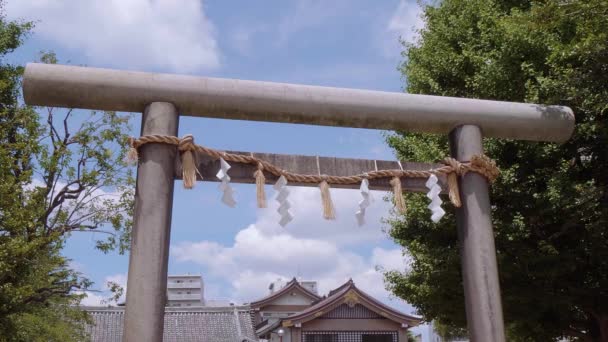 Ворота в храм Сенсодзи в Асакусе — стоковое видео