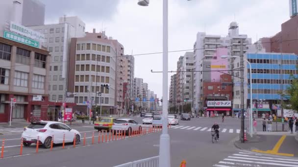 Asakusa street view - Tokio, Japan - 17. Juni 2018 — Stockvideo