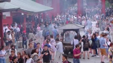 En ünlü Tapınağı Tokyo - tapınak Asakusa Senso-Ji - Tokyo, Japonya - 12 Haziran 2018