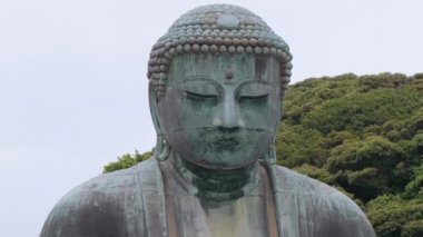 Dünyaca ünlü Daibutsu Buddha - Kamakura 'daki Büyük Buda Heykeli