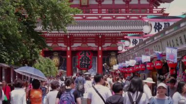 Ünlü dönüm noktası - Tokyo - Tokyo, Japonya - 19 Haziran 2018 Sensoji Asakusa Tapınak