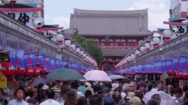 En ünlü Tapınağı Tokyo - tapınak Asakusa Senso-Ji - Tokyo, Japonya - 12 Haziran 2018