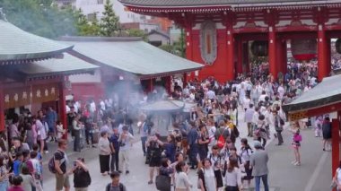 Senso-Ji Tapınağı Tokyo - ünlü içinde Asakusa Sensoji - Tokyo, Japonya - 12 Haziran 2018