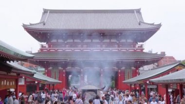 En ünlü Tapınağı Tokyo - tapınak Asakusa Senso-Ji - Tokyo, Japonya - 12 Haziran 2018