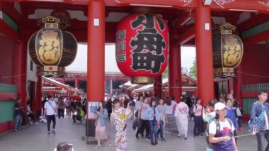 En ünlü Tapınağı Tokyo - tapınak Asakusa Senso-Ji - Tokyo, Japonya - 12 Haziran 2018
