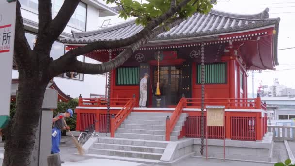 Templo de Komagatado em Asakusa - TOKYO, JAPÃO - JUNHO 16, 2018 — Vídeo de Stock