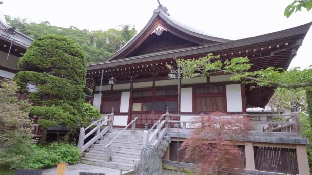 Traditionelles japanisches Haus in Kamakura — Stockvideo