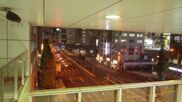 Tokyo vue de nuit sur la rue - TOKYO, JAPON - 12 JUIN 2018 — Video