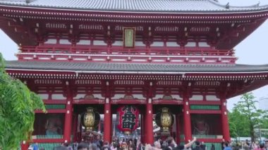 Senso-Ji Tapınağı Tokyo - ünlü içinde Asakusa Sensoji - Tokyo, Japonya - 12 Haziran 2018