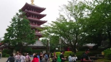 En ünlü Tapınağı Tokyo - tapınak Asakusa Senso-Ji - Tokyo, Japonya - 12 Haziran 2018